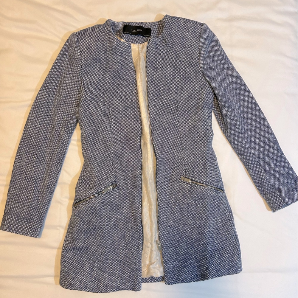 Zara Light Blue Women's Blazer